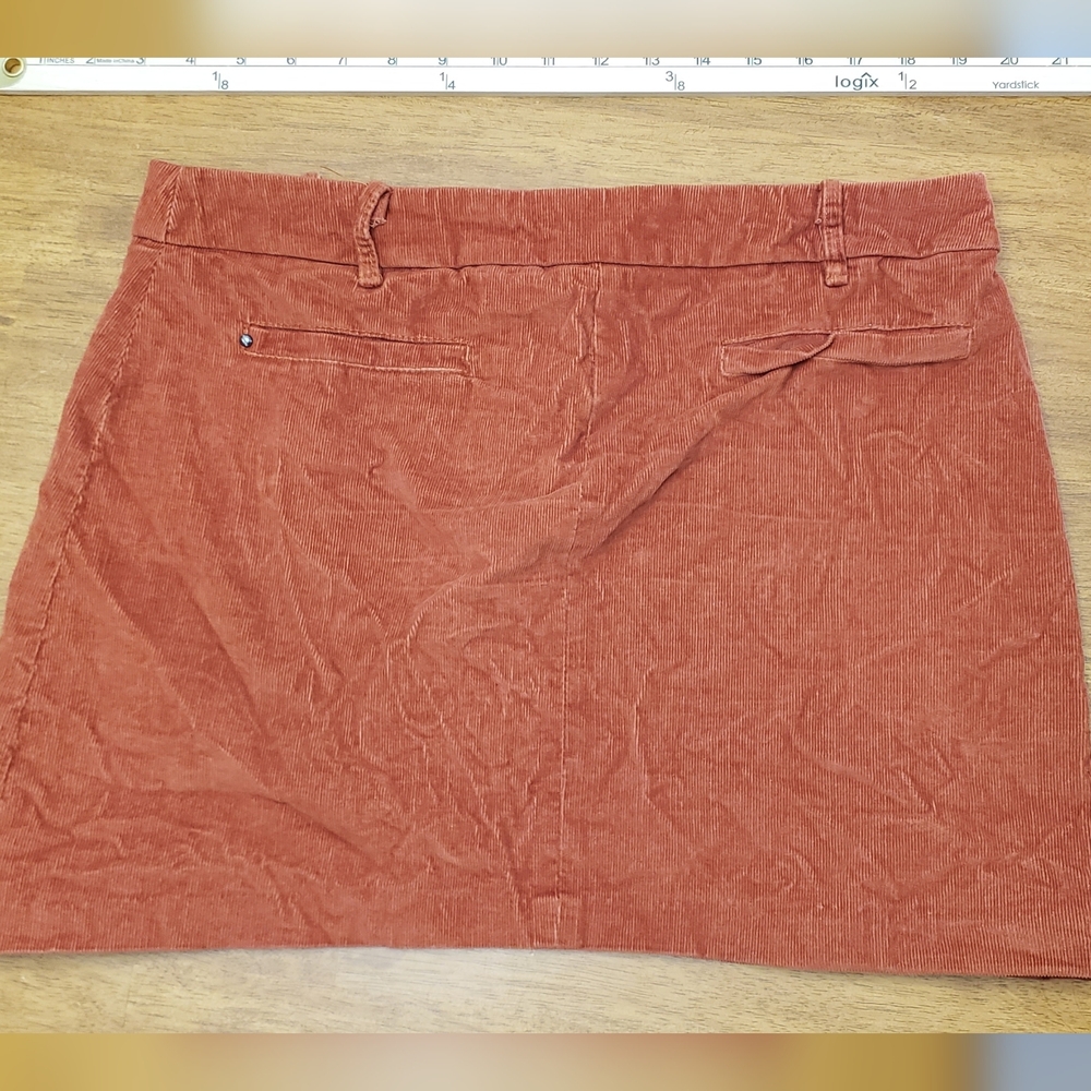 Womens / Juniors Rust Corduroy Mini Skirt No Size Tag Check Photos